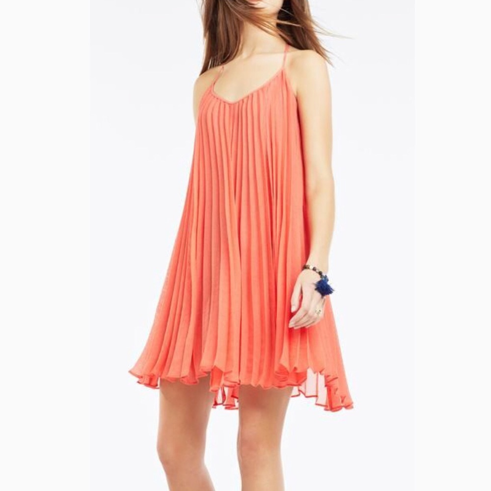 BCBG Giselle Strappy Pleated Cocktail Dress 💜 - Picture 2 of 7